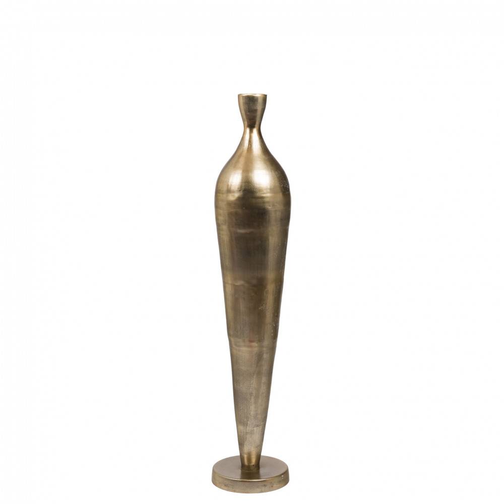 Amadeus - Vase haut en aluminium doré H150 cm Carmen - Image 1