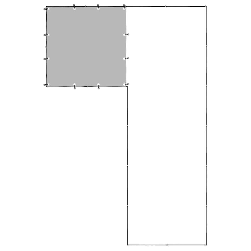 Vidaxl - Chenil Noir 4,84 m² Acier vidaXL 3082211 - Imagen 6