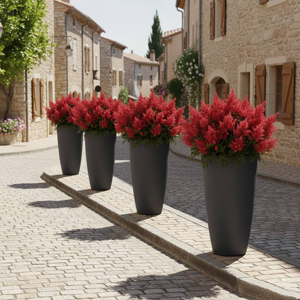 Pot de fleurs conique 200l delight - plast'up rotomoulage - Image 3