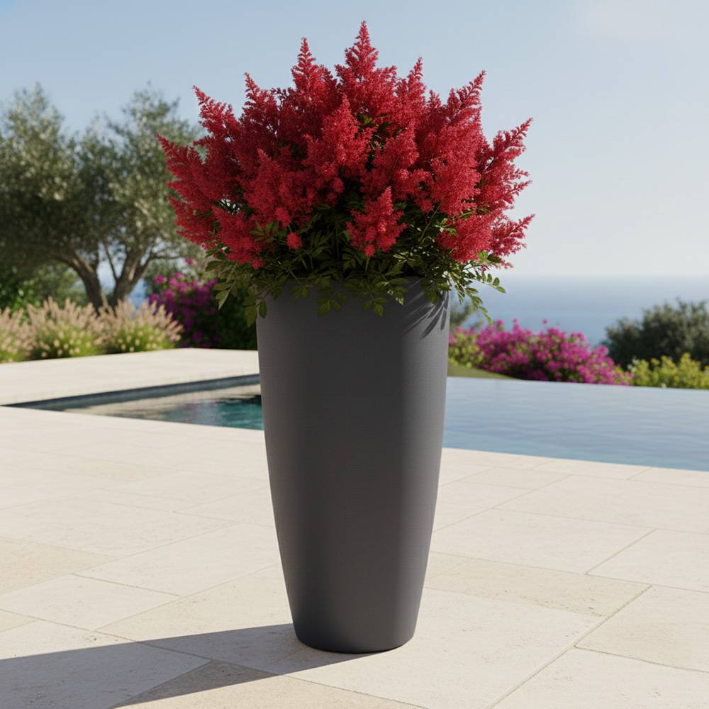 Pot de fleurs conique 200l delight - plast'up rotomoulage - Image 2