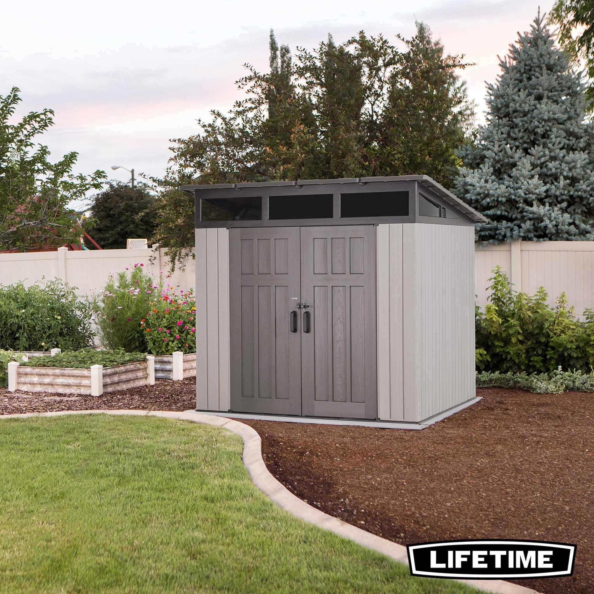 Lifetime - Abri de jardin résine 2.54x2.54m Modern LIFETIME #60336 - Image 7