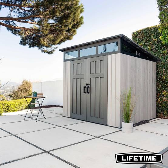 Lifetime - Abri de jardin résine 2.54x2.54m Modern LIFETIME #60336 - Image 4
