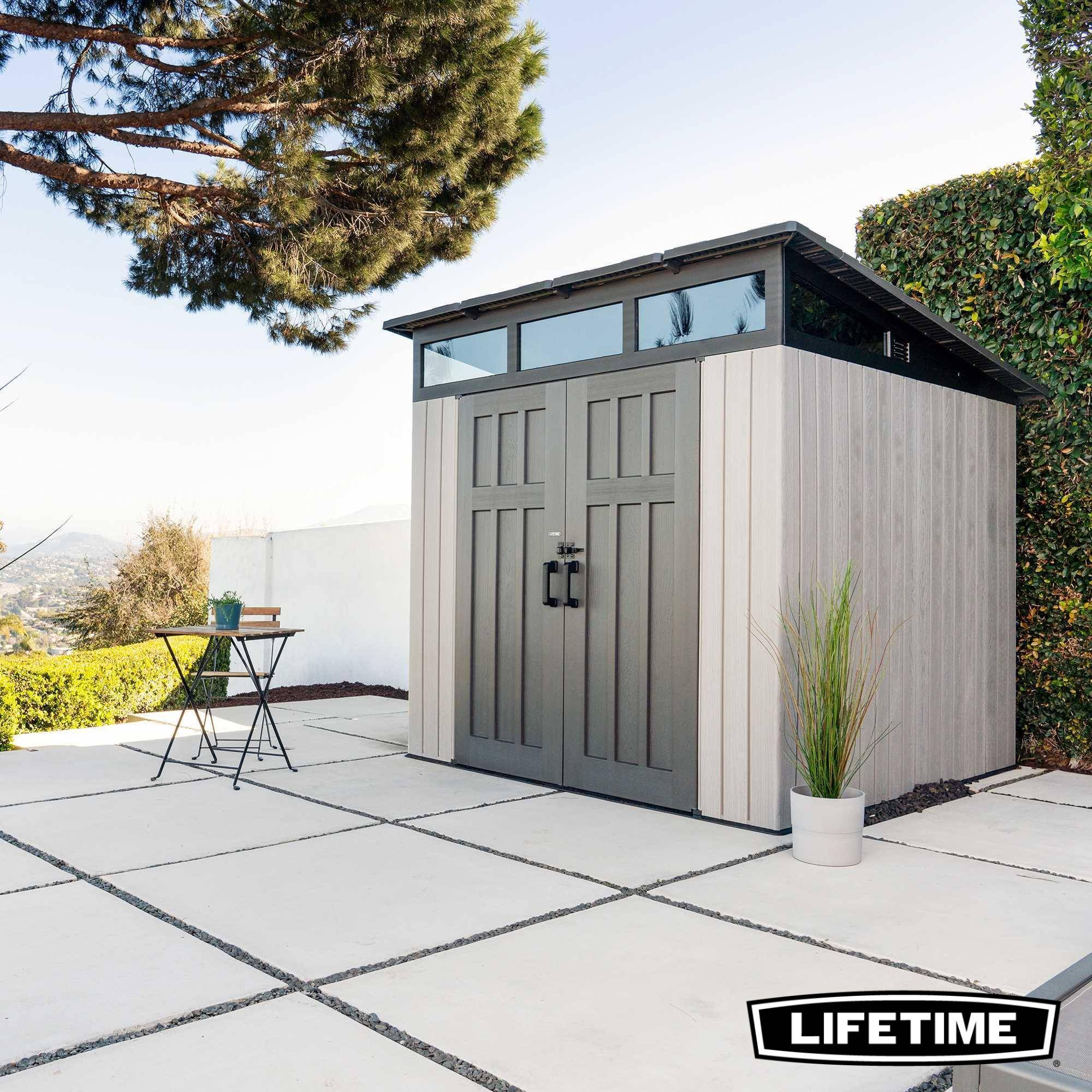 Lifetime - Abri de jardin résine 2.54x2.54m Modern LIFETIME #60336 - Image 4