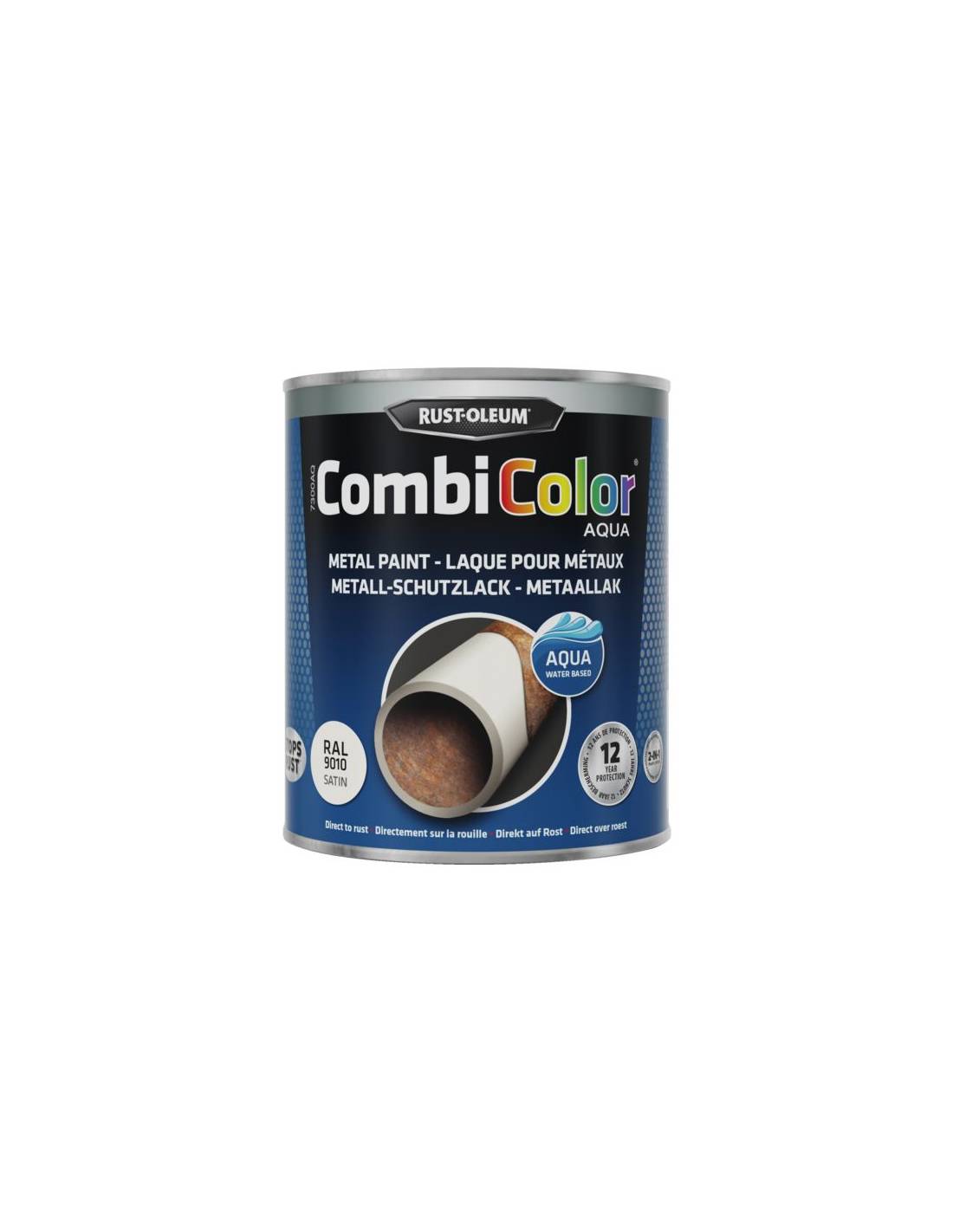 Peinture Combicolor Aqua 7016 Gris Anthracite 0.75 L