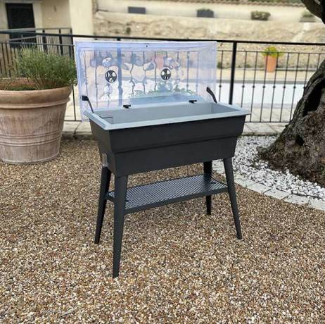 Mv Industries - Jardinière Calipso combi 40 litres, Couleur Gris/Gris Souris - Imagen 4