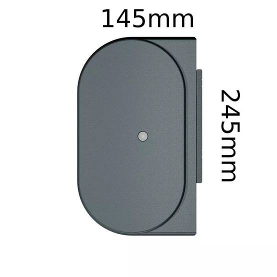 Intersun - Store banne coffre CELESTE 5,00x3,00 M (Motorisé Secours à Télécommande + LED - Gris Anthracite - Ecru) - INTERSUN - Imagen 4