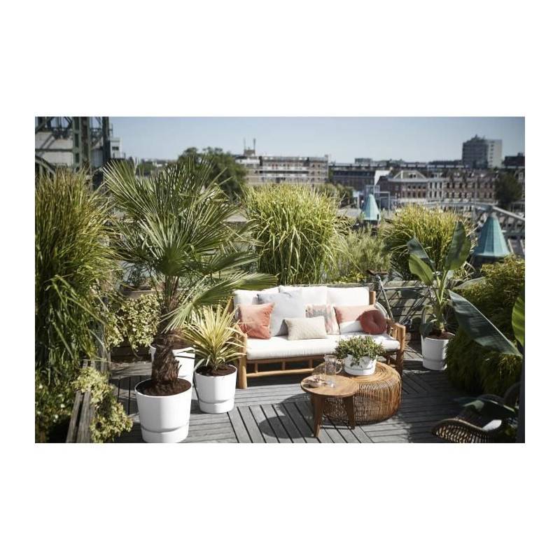 Elho - Elho Pot De Fleurs Rond Greenville 40 - Exterieur - O 39 X H 36,8 Cm - Blanc - Imagen 6