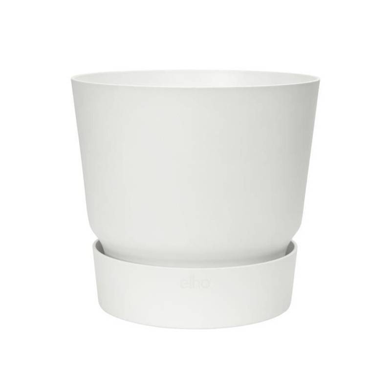 Elho - Elho Pot De Fleurs Rond Greenville 40 - Exterieur - O 39 X H 36,8 Cm - Blanc
