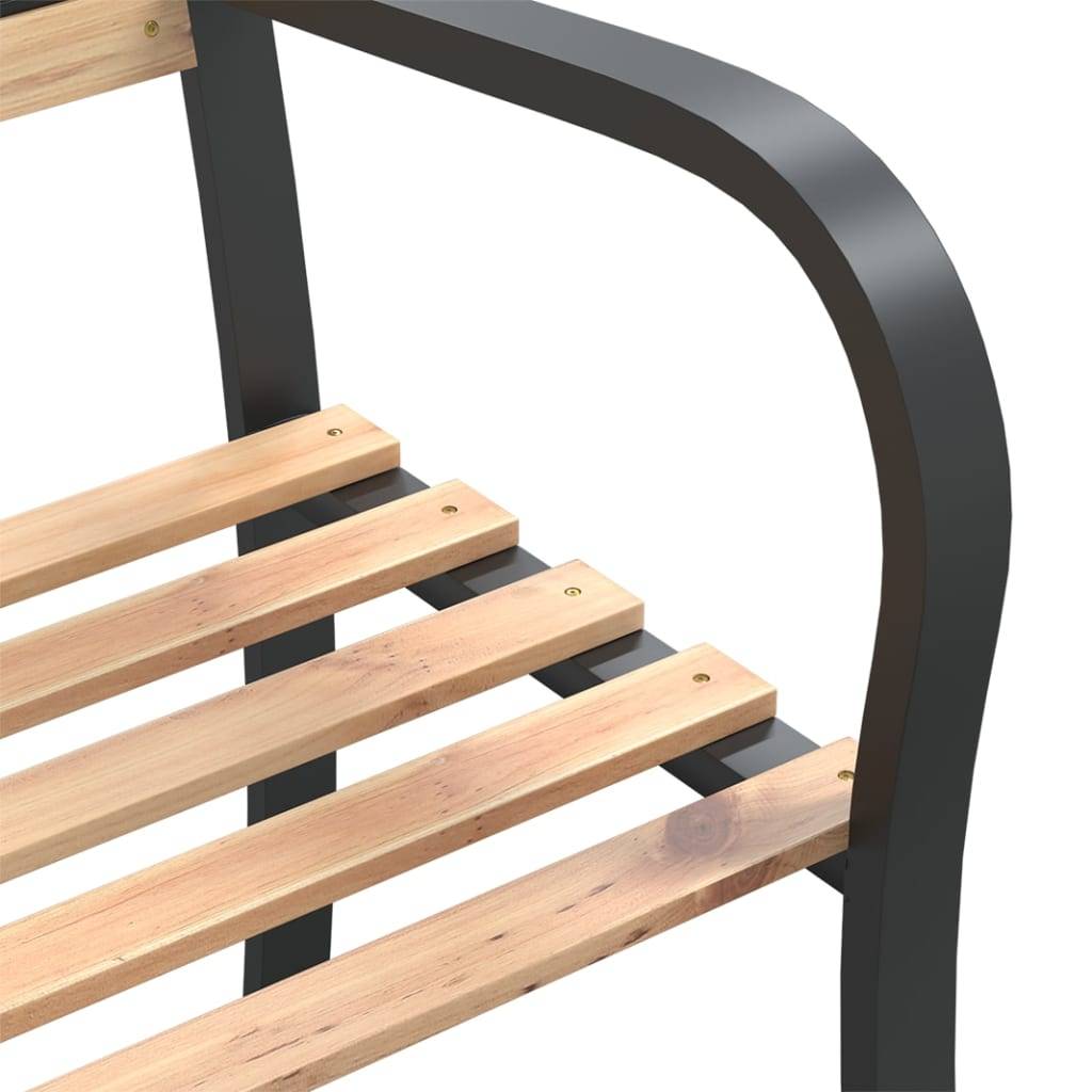 Helloshop26 - Banc de jardin meuble de patio d'extérieur terrasse double de jardin 238 cm bois de pin chinois - Imagen 5