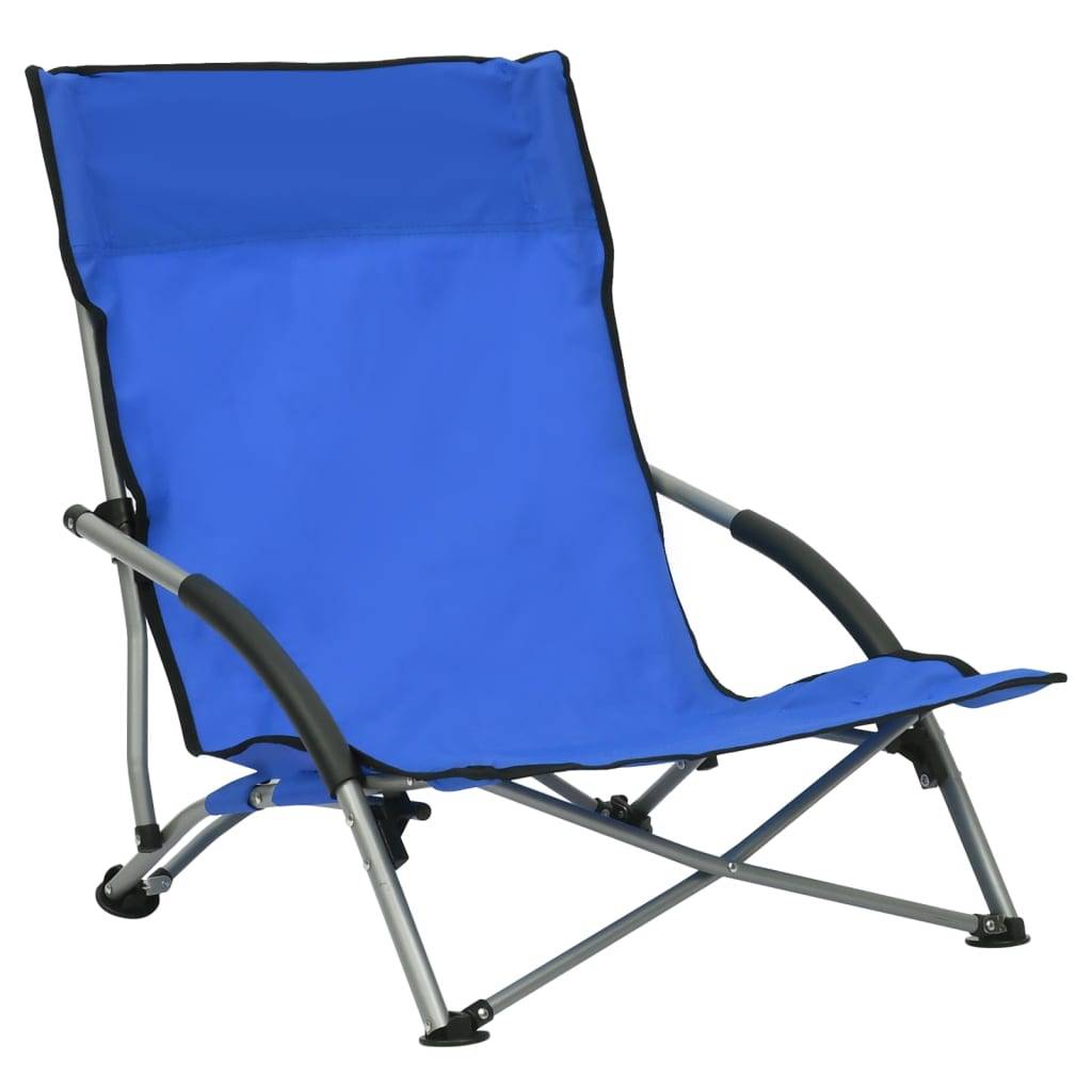 Maison Chic - lot de 2 Chaises de plage pliables - Bain de soleil - Transat Bleu Tissu HL273 - Image 1