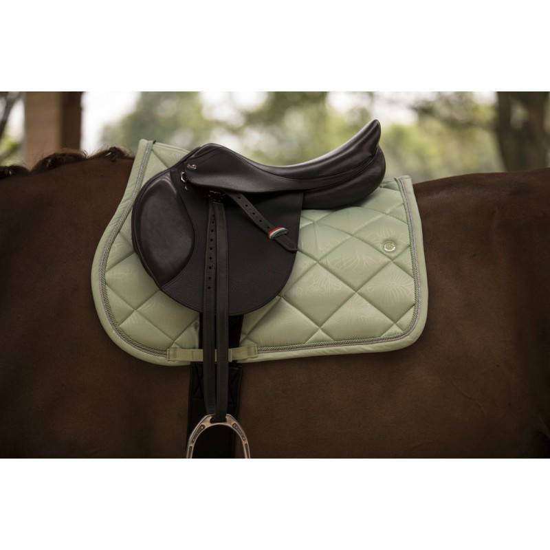 Tapis Equitation Lami-Cell - FLORAL vert menthe - Imagen 2