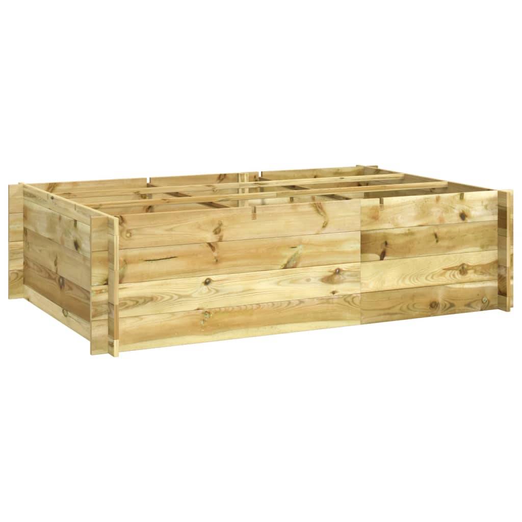 Vidaxl - Lit surélevé 150x100x40 cm bois imprégné vidaXL 41915 - Imagen 1