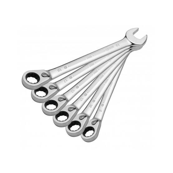 Jeu de 6 clés mixtes à cliquet MOB - Image 1