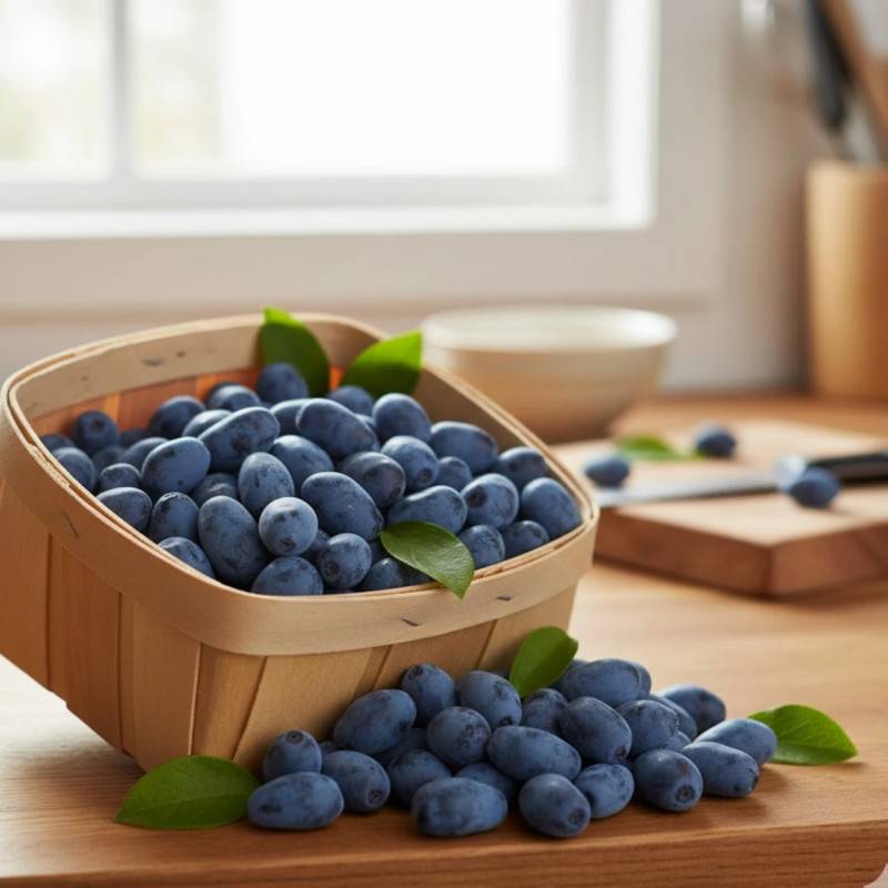 Baie de mai Fruity Berry®, Camérisiers, chèvrefeuille comestible, Lonicera kamtschatica - Bon rendement - Pot de 2L - 30/60 cm - De 0,15 m à 0,50 m - Imagen 2