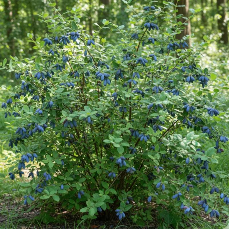 Baie de mai Fruity Berry®, Camérisiers, chèvrefeuille comestible, Lonicera kamtschatica - Bon rendement - Pot de 2L - 30/60 cm - De 0,15 m à 0,50 m - Imagen 3