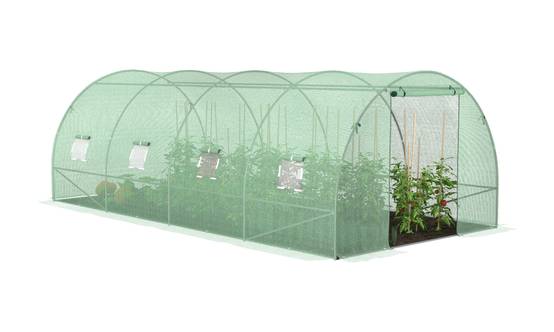 Terre Jardin - Serre tunnel de jardin - 18 M² en polyéthylène Renforcée - TERRE JARDIN - Image 2