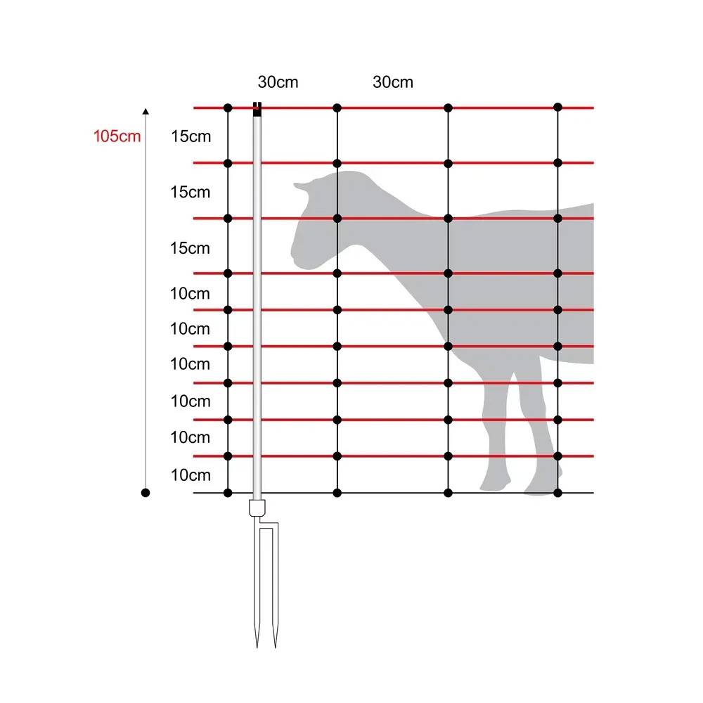 Horizont - Filet moutons double pointe, Turbomax, 1.05 x 50 m - Imagen 2