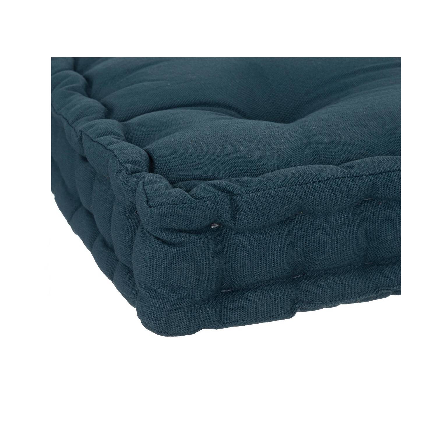 Eden - Coussin de sol 40 x 40 cm Horizon uni bleu - Image 4