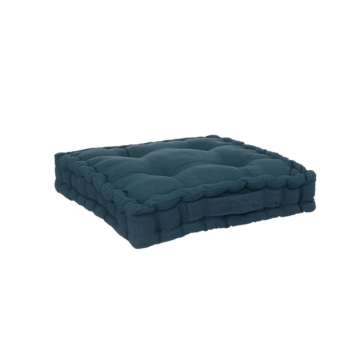 Eden - Coussin de sol 40 x 40 cm Horizon uni bleu - Image 3