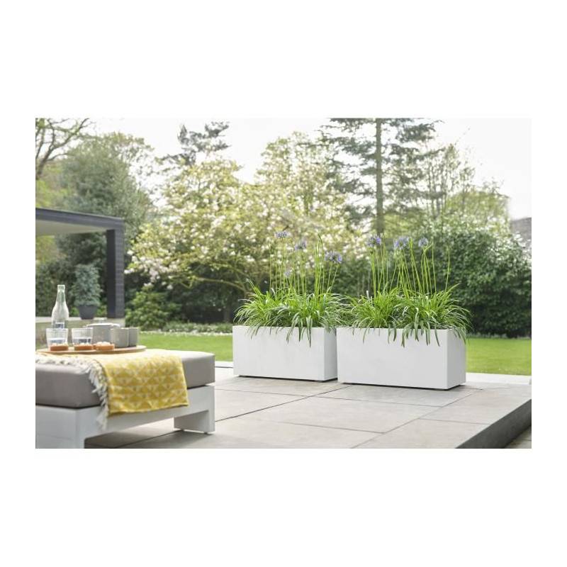 Elho - Elho Vivo Next Long 60 Bac A Fleurs - Blanc - L 59 X B 30 X H 29 Cm - Intérieurextérieur - 100% Recyclé - Imagen 3