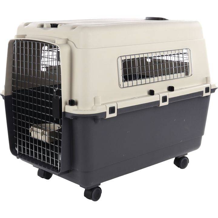 Flamingo - Cage de transport Nomad L gris foncé 57 x 80 x 59,5 cm - FLAMINGO