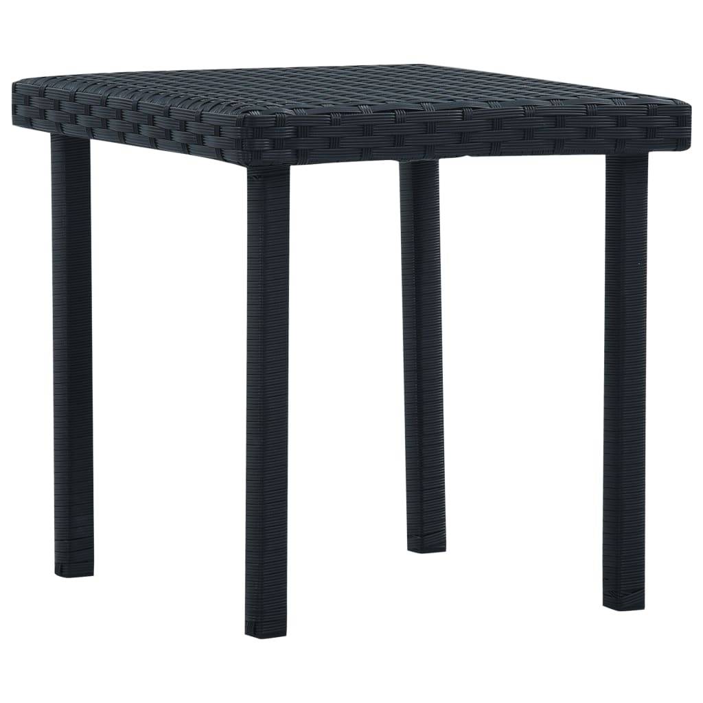 Maison Chic - Table d'extérieur - Table à thé de jardin - Table de jardin Noir 40x40x40 cm Résine tressée - Image 2