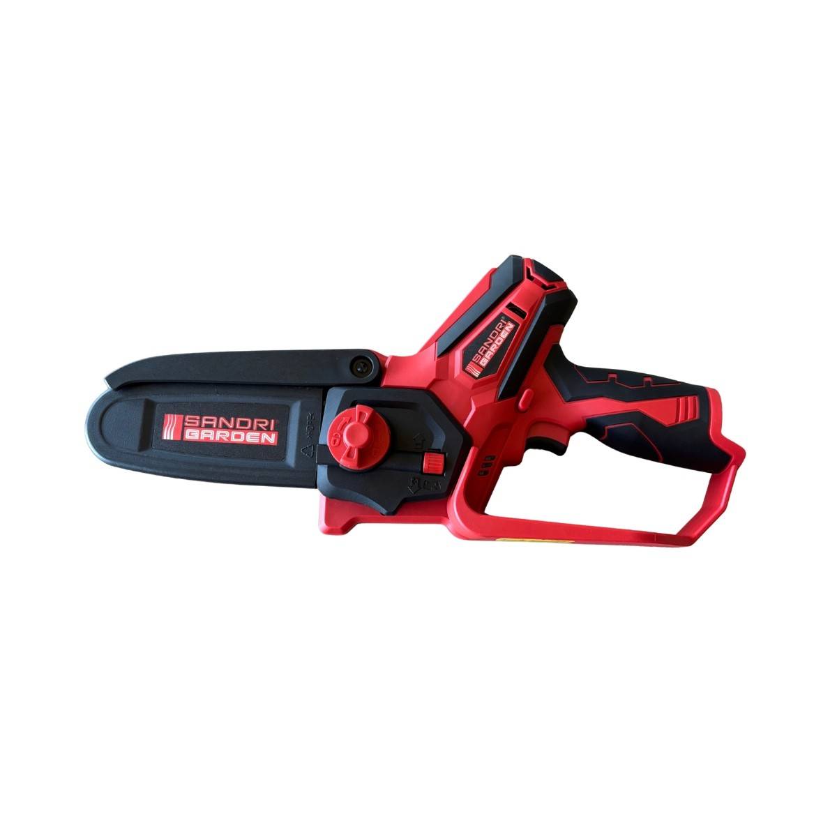 Mini tronçonneuse à batterie 12 V Coupe 10 cm guide 15,8 cm 2 batteries lithium 2.0Ah chargeur et mallette - Image 3