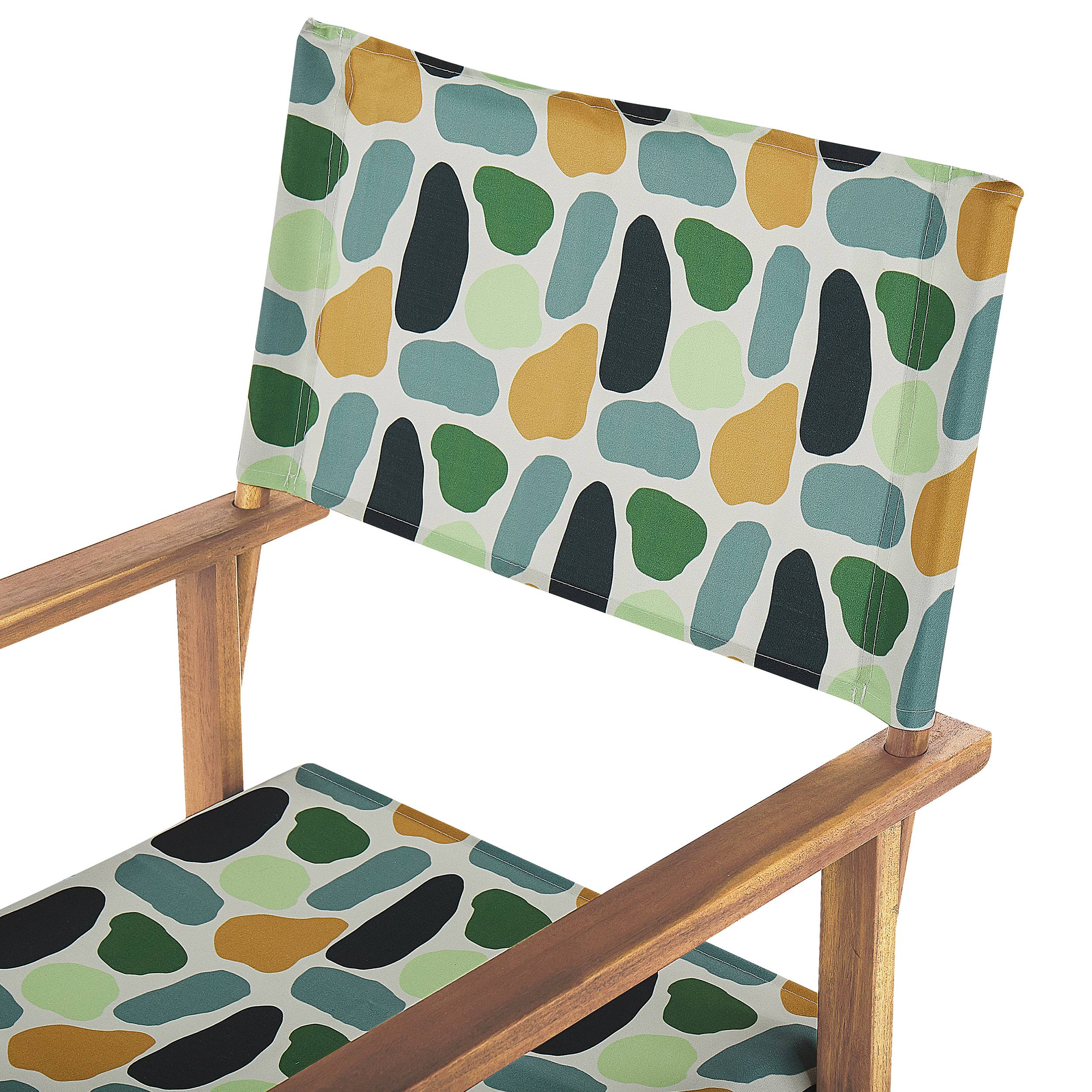 Beliani - Chaise de jardin Tissu Multicolore CINE - Beliani - Imagen 6
