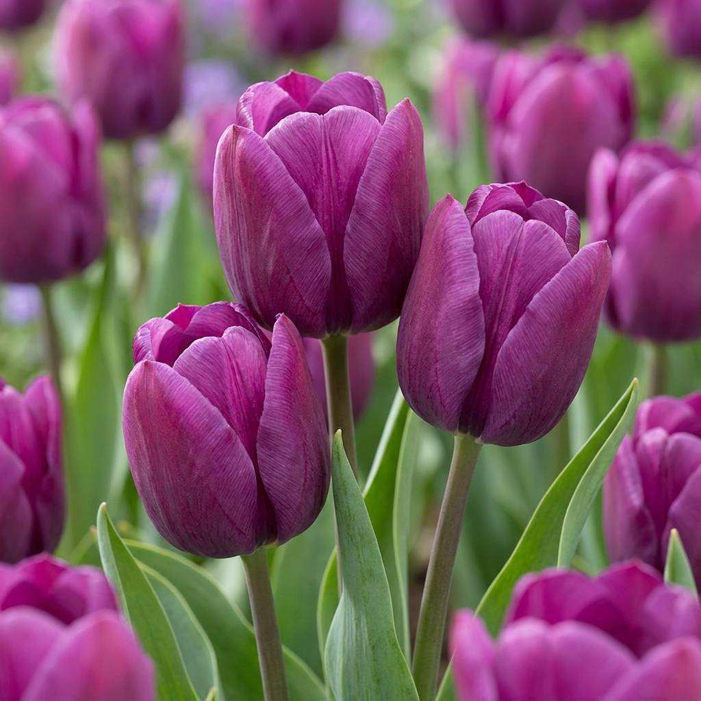 La Green Touch - Tulipe triomphe violette - 15 bulbes - calibre 11/12 - Image 1