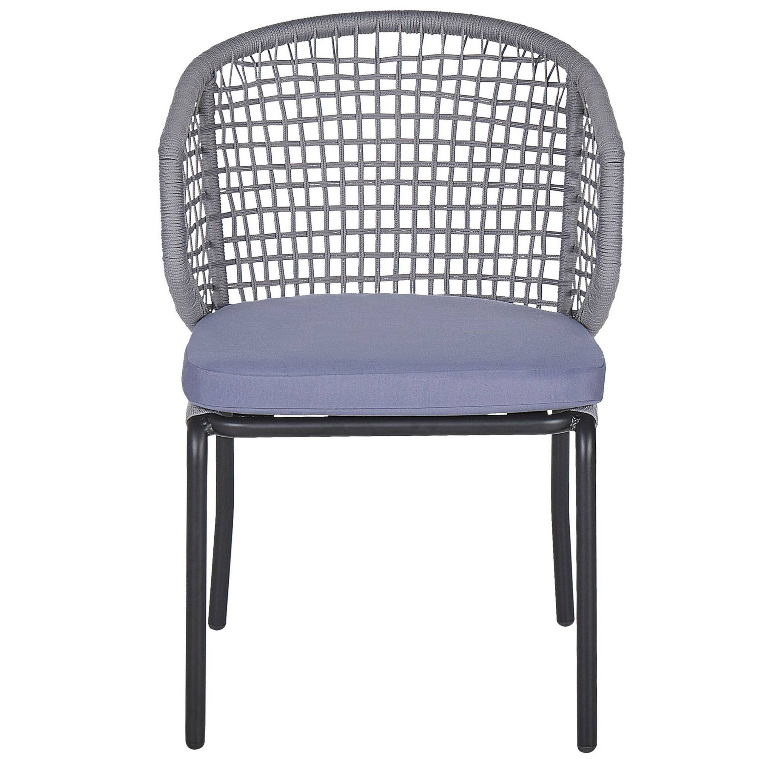 Beliani - Set de bistrot, 2 Personnes Acier Gris PALMI - Beliani - Imagen 6
