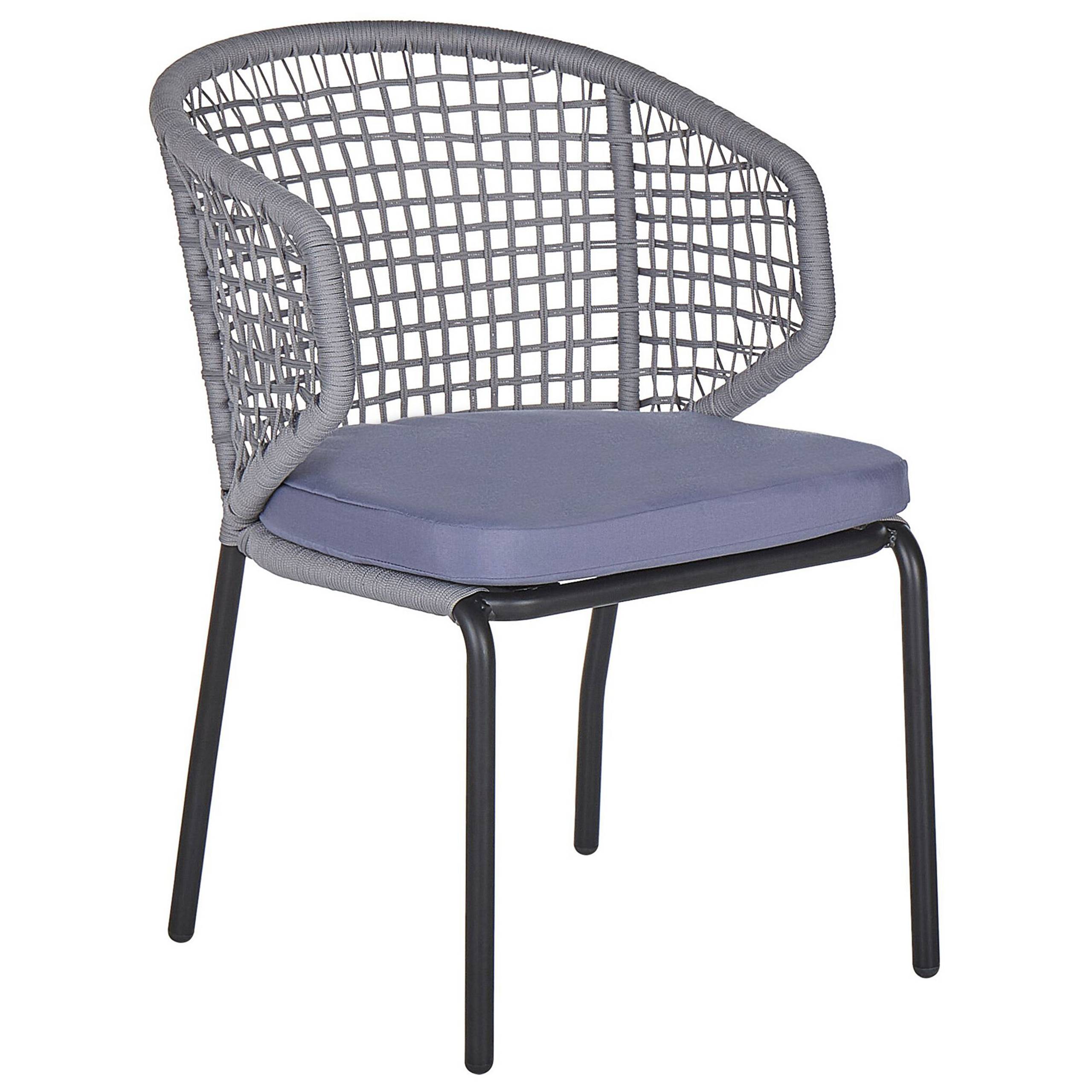 Beliani - Set de bistrot, 2 Personnes Acier Gris PALMI - Beliani - Imagen 4