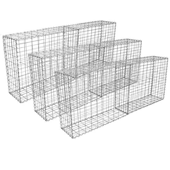 Monstershop - MonsterShop Lot de 6 Paniers de Gabions 100 x 95 x 30cm - Imagen 5