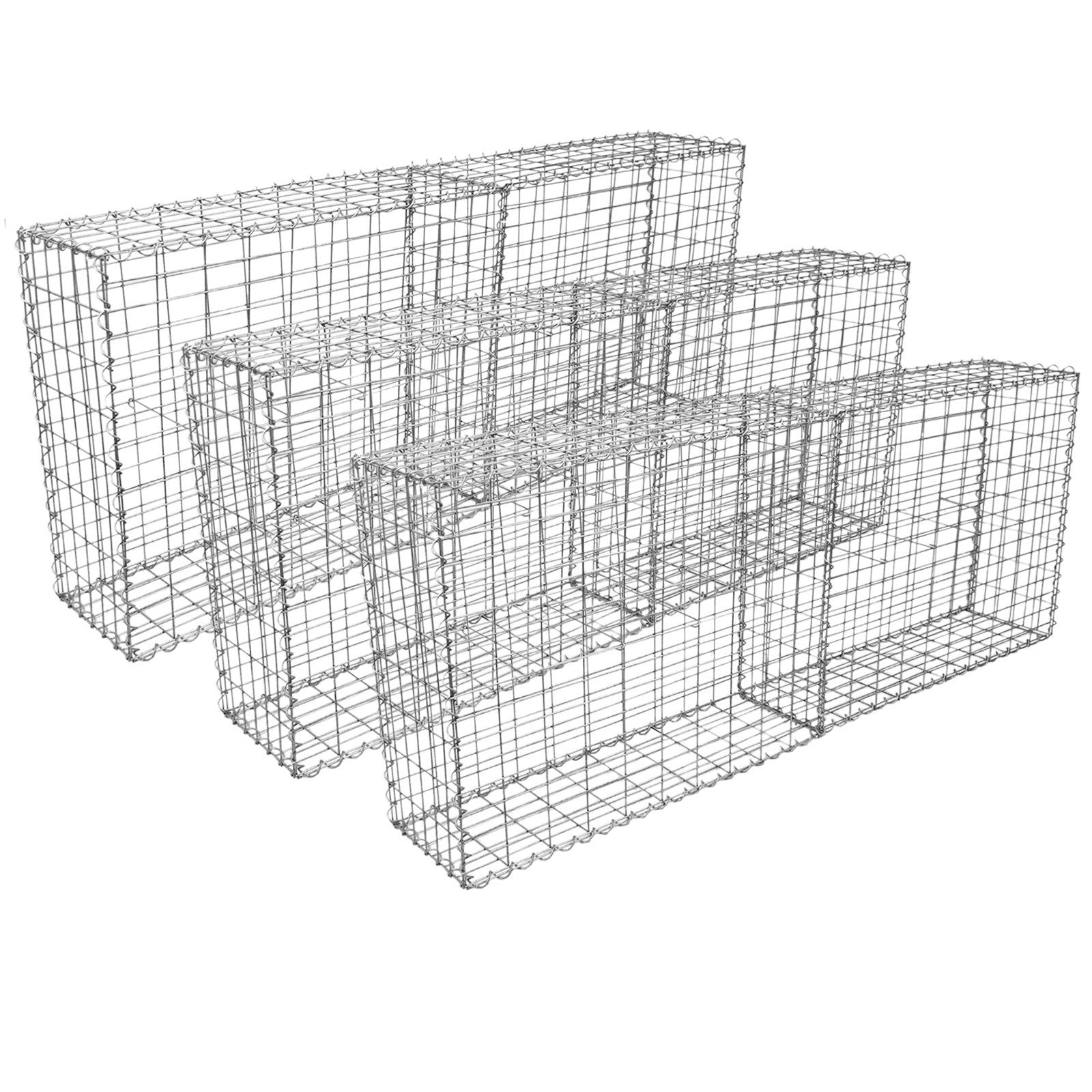 Monstershop - MonsterShop Lot de 6 Paniers de Gabions 100 x 95 x 30cm - Imagen 5