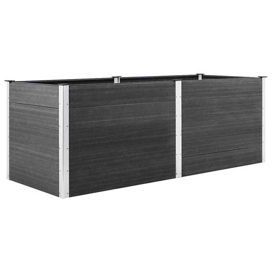 Très haut potager surélevé WPC et acier Gris 250x100x91 cm – ComfortXL Outdoor Living - Image 3