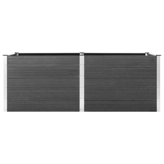 Très haut potager surélevé WPC et acier Gris 250x100x91 cm – ComfortXL Outdoor Living - Image 4