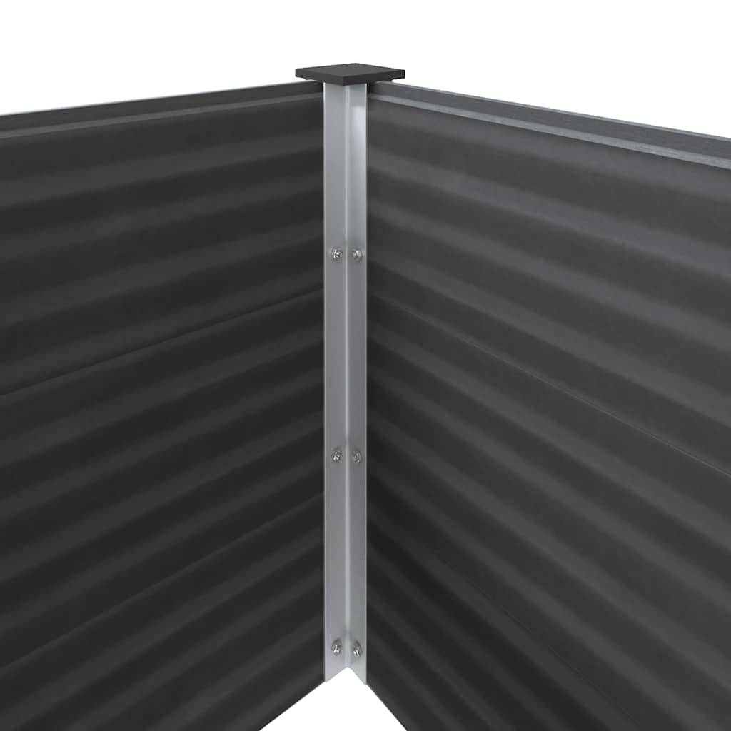 Très haut potager surélevé WPC et acier Gris 250x100x91 cm – ComfortXL Outdoor Living - Image 6