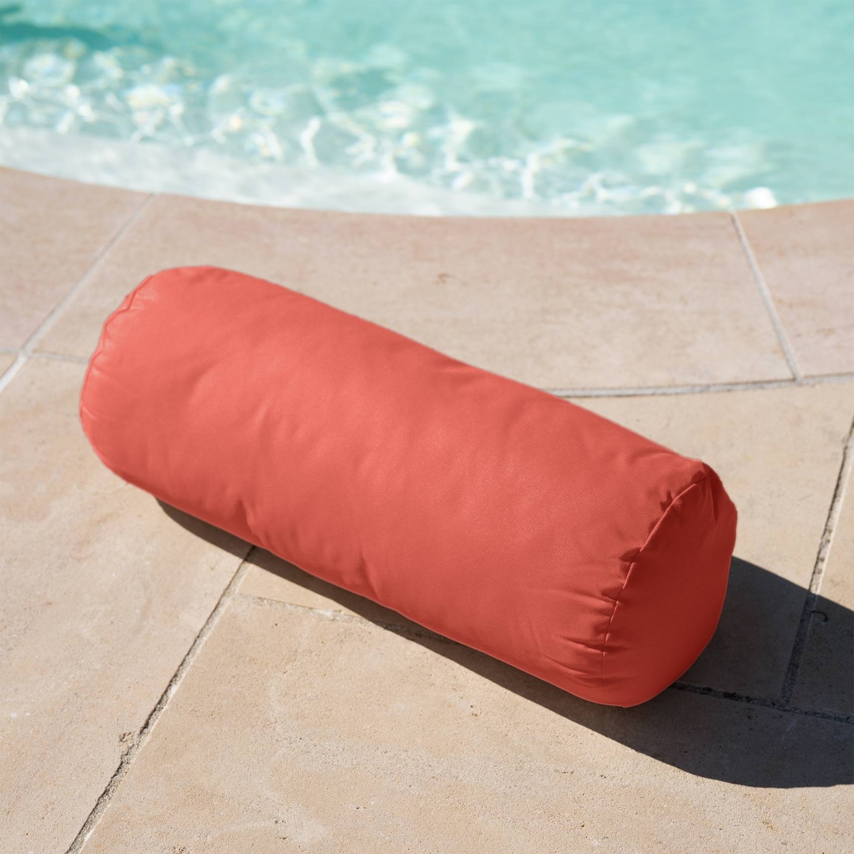 Home Maison - Traversin extérieur imperméable et déhoussable MINORQUE - HOME MAISON - Polyester - Terracotta - Image 3