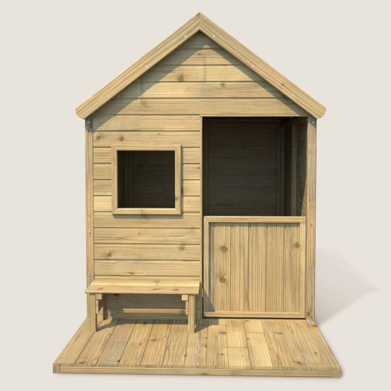 Soulet - Cabane en bois traité avec terrasse et banc HEIDI - Imagen 4