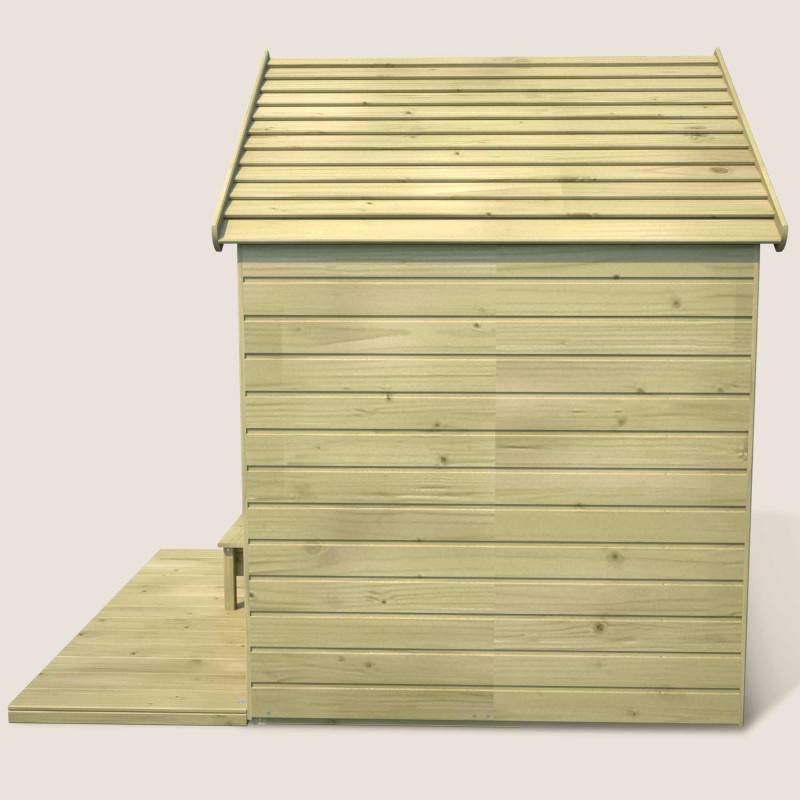 Soulet - Cabane en bois traité avec terrasse et banc HEIDI - Imagen 10