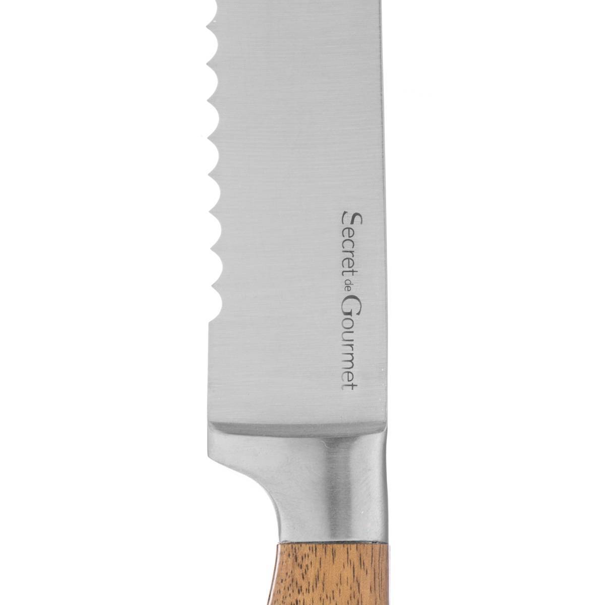 Couteau à pain acier "Elegancia" lame 20,5cm - 5five - Image 4