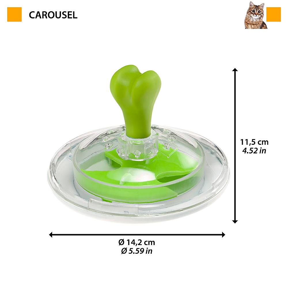 Ferplast - Jouet distributions récompense Ferplast CAROUSEL chiens chats activation mentale - Imagen 2