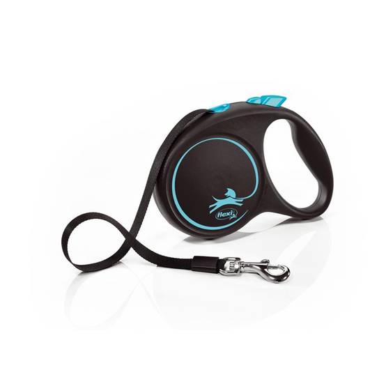 Flexi - Laisse Black Design M Tape 5m black/ blue FU22T5-251-S-CHBL Flexi - Image 1