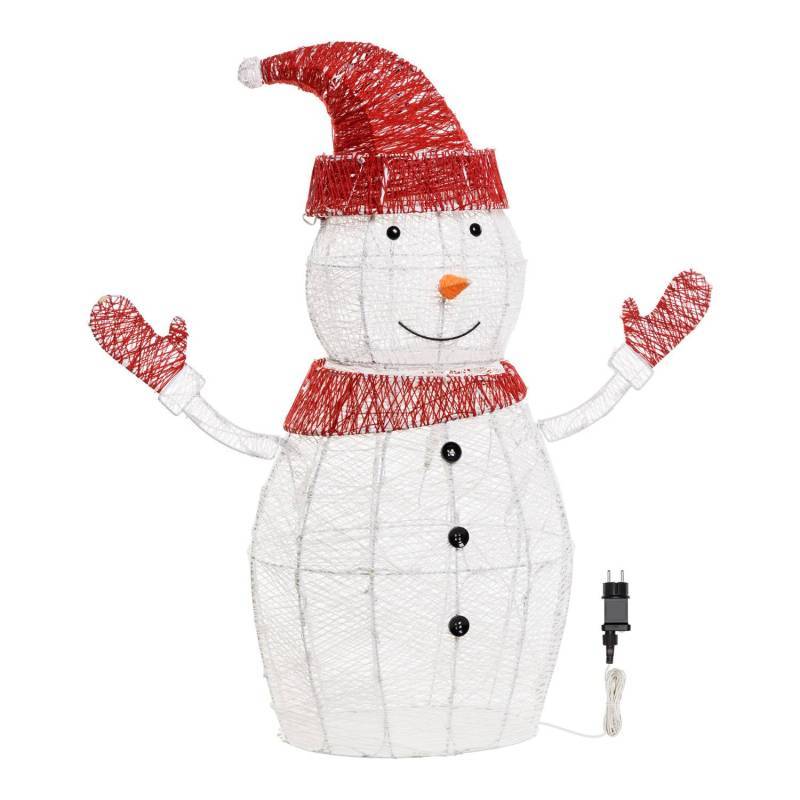 Lotti - Bonhomme de neige 3D H100cm 275 Dual LED couleur au choix blanc chaud ou blanc froid Lotti - Imagen 2