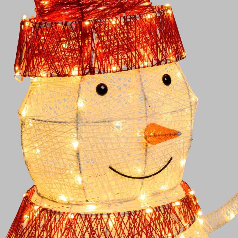 Lotti - Bonhomme de neige 3D H100cm 275 Dual LED couleur au choix blanc chaud ou blanc froid Lotti - Imagen 6