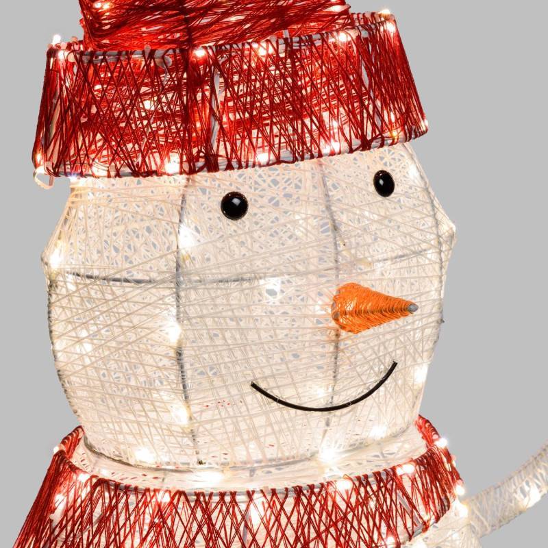 Lotti - Bonhomme de neige 3D H100cm 275 Dual LED couleur au choix blanc chaud ou blanc froid Lotti - Imagen 5