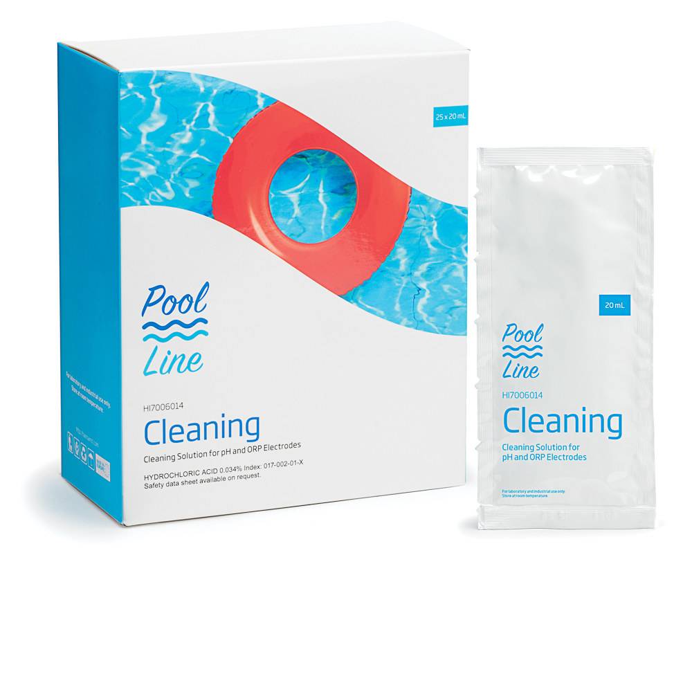 Solution de nettoyage pour électrodes, usage général, 25 sachets de 20 ml HI7006014 Hanna Instruments