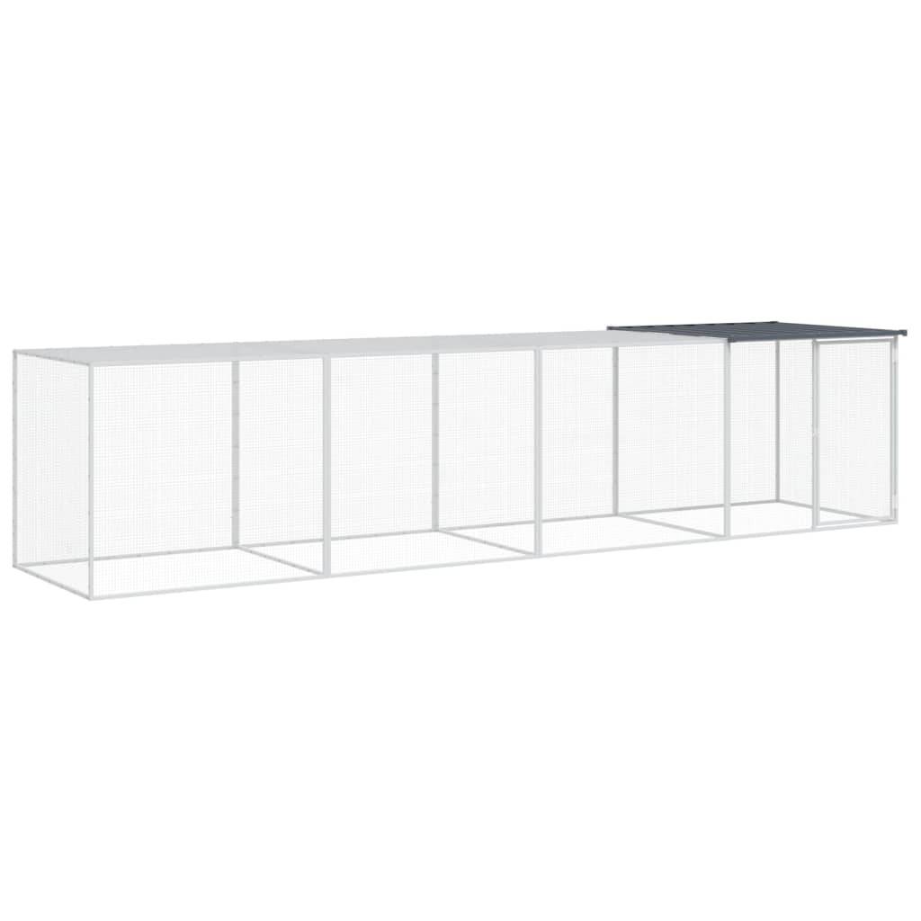 Vidaxl - Poulailler avec toit anthracite 403x98x90 cm acier galvanisé vidaXL 3189040 - Image 2