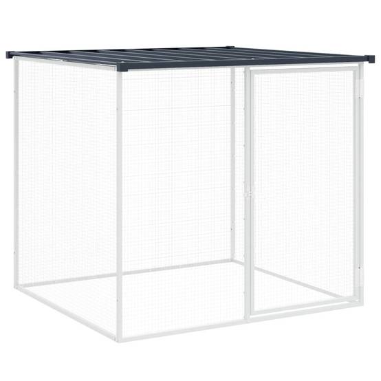 Vidaxl - Poulailler avec toit anthracite 403x98x90 cm acier galvanisé vidaXL 3189040 - Image 7