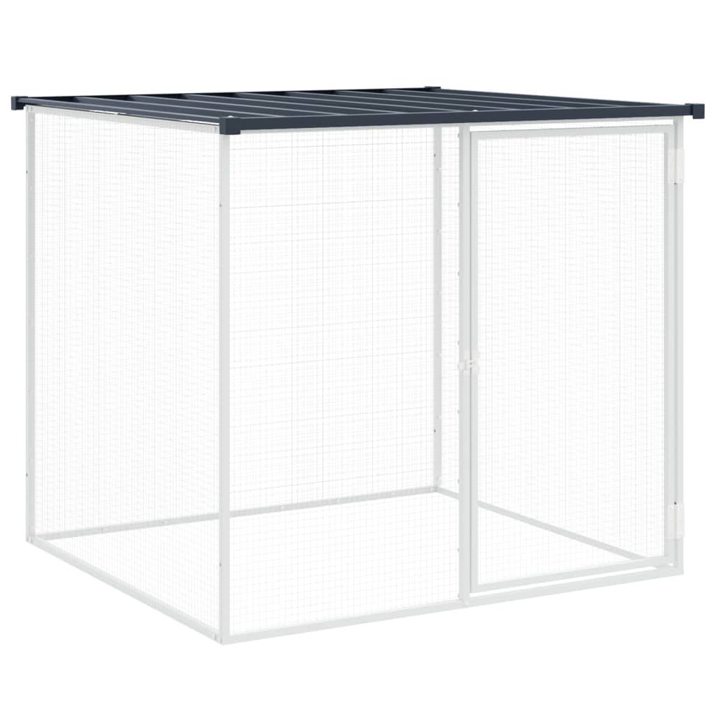Vidaxl - Poulailler avec toit anthracite 403x98x90 cm acier galvanisé vidaXL 3189040 - Image 7