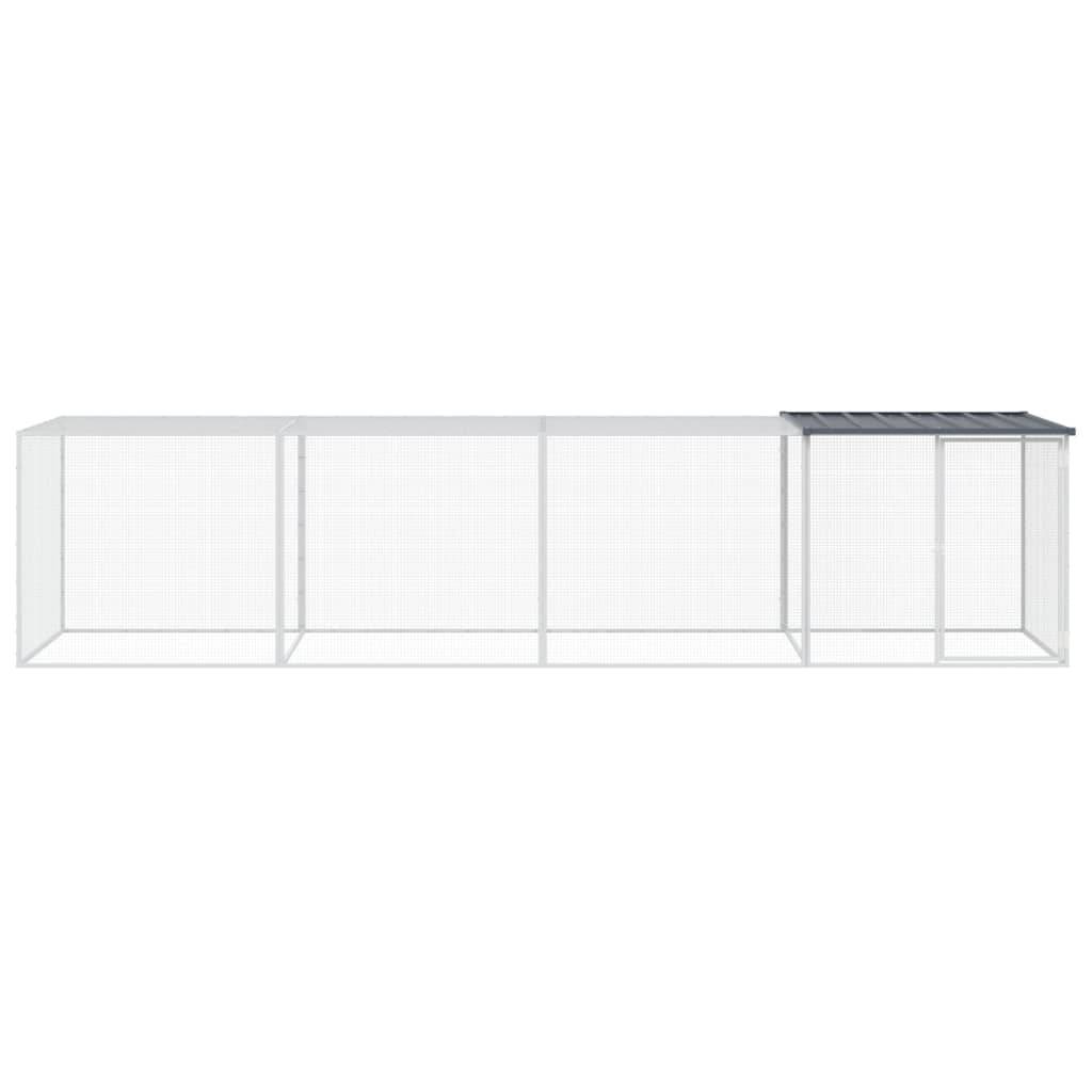 Vidaxl - Poulailler avec toit anthracite 403x98x90 cm acier galvanisé vidaXL 3189040 - Image 4